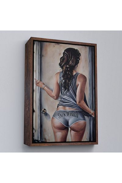 Harita Sepeti Pictură decorativă de perete pentru femei Sexi Popolu cu cadru alb