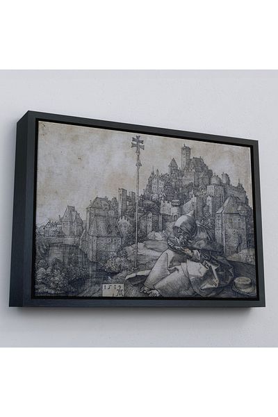 Harita Sepeti Albrecht Durer με χρυσό πλαίσιο - Μεγάλος Αγίος Αντώνιος ζωγραφική