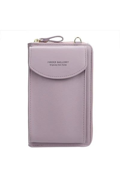 baellerry Large Capacity Women's Wallet & Purse with Phone Compartment, Card Holder and Shoulder Strap Handbag
