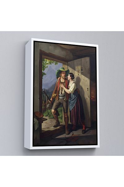 Harita Sepeti Carl Friedrich Moritz Müller Dresden în cadru alb 1807-1865 Munchen, pictură de Andreas Hofer Vedder