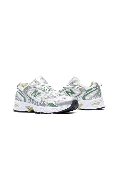 New Balance NB530 Silver Metallic Mallard Green -SPARKSOLE
