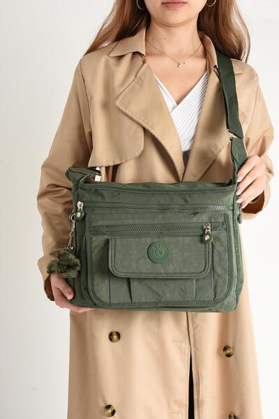 Çanta Trend Ultra-Light Waterproof Multi-Pocket Shoulder Bag Green (Model: 571-5D)