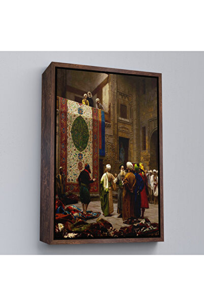 Harita Sepeti Kahverengi Çerçeveli Osman Hamdi Bey'in Halı Tüccarı İsimli Ese...