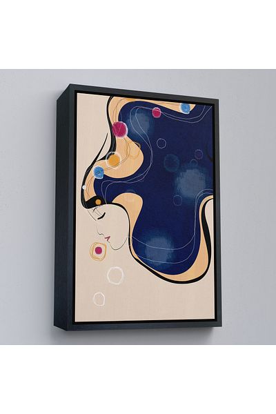 Harita Sepeti Pictură abstractă colorată pentru femei cu cadru auriu