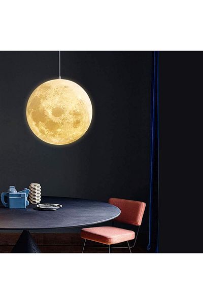 Lambadar Moonlight Model Large Size Single Pendant Lamp Full Moon Design Chandelier