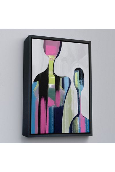 Harita Sepeti Tablou Pop Art Abstract People cu cadru auriu