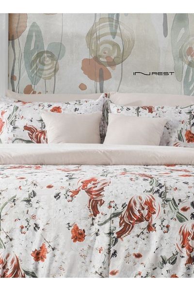 INREST طقم غطاء لحاف فردي من Angel (بدون حشوة) قطن 100% مقاس فردي 160×230 سم - 5 قطع