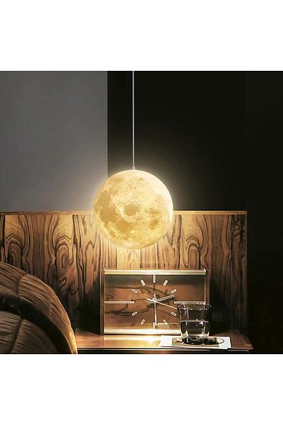 Lambadar Moonlight Model Large Size Single Pendant Lamp Full Moon Design Chandelier