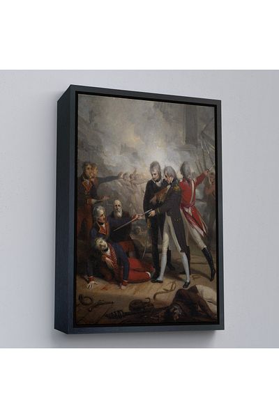 Harita Sepeti Πίνακας αναπαραγωγής του San Nicolas' Surrender at St Vincent με χρυσό πλαίσιο