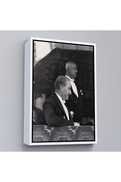 Harita Sepeti Pictură de perete Mustafa Kemal Atatürk cu cadru alb