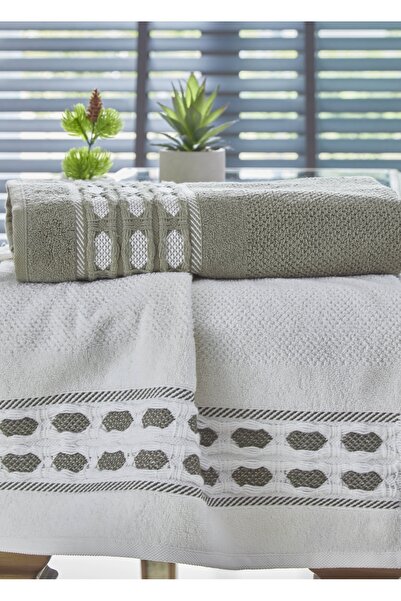 Dantela Код-9842 Набір бавовняних жакардових рушників для ванної кімнати - 50...