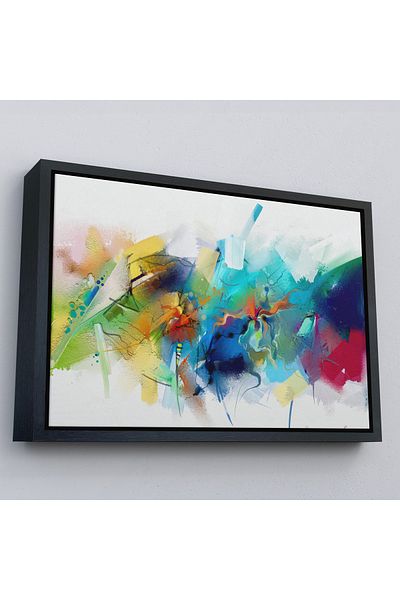 Harita Sepeti Pictură în ulei cu cadru auriu, cu perie abstractă, aspect decorativ, pictură murală pe pânză