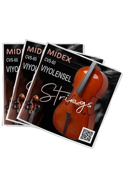 Midex مجموعة أسلاك التشيلو عالية الجودة CVS-60-3X مكونة من 3 مجموعات