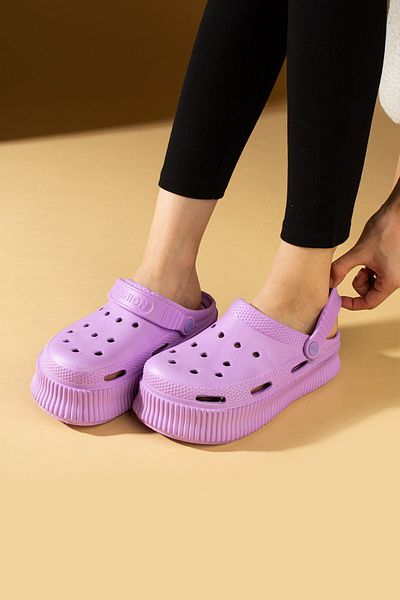 Pembe Potin LilaEva Άνετα Γυναικεία Σανδάλια - Παντόφλες Comfort για Θάλασσα, Παραλία, Μάγειρα, Γιατρός, Νοσοκόμα και Νοσοκομείο