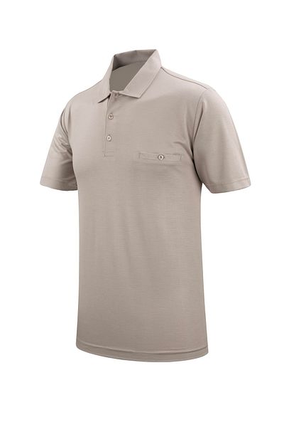 Çizgi Triko Ανδρικό μπλουζάκι Polo Neck Classic Fit με τσέπη - 5107