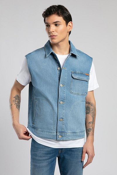 Lee Cooper Мъжки дънков елек Over Vest