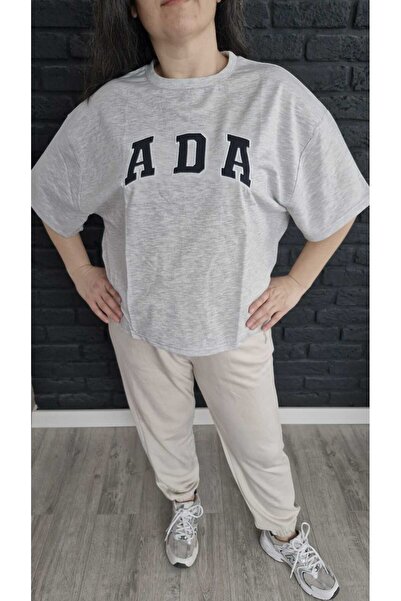 ALVWOMAN تيشيرت مكتوب على الجزيرة