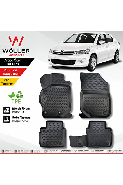 wöller Citroen C Elysee Paspas 2012 2023 Arası 3d Havuzlu Paspas