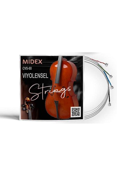Midex مجموعة سلسلة التشيلو عالية الجودة CVS-60 مكونة من مجموعة واحدة
