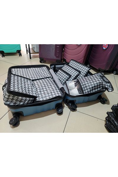 DEMİROĞLU EV TEKSTİL Suitcase Organizer - 7 Pieces, Multi-Purpose Organization-Hospital Exit