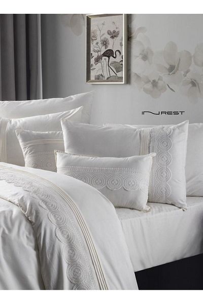 INREST طقم غطاء لحاف بيلفلور (بدون حشو) قطن 100% مقاس مفرد 160×230 سم - 5 قطع