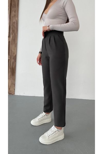 BİKELİFE Women's High Waist Lycra Stretchy Carrot Cut Fabric Pants