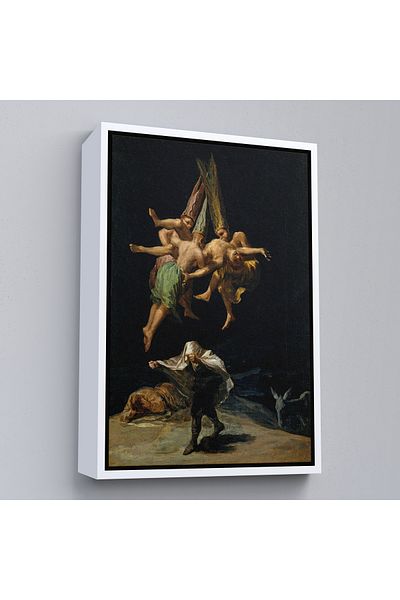 Harita Sepeti Ζωγραφική τοίχου με λευκό πλαίσιο The Flight Of The Witches, Witches Flight