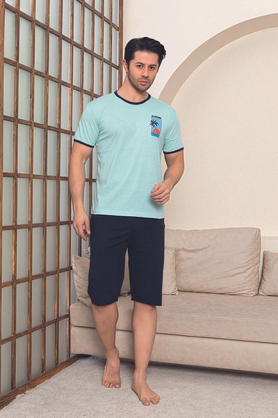 Ayans Pijama Χτενισμένο βαμβακερό (μονό ζέρσεϊ) Σετ πιτζάμες Capri