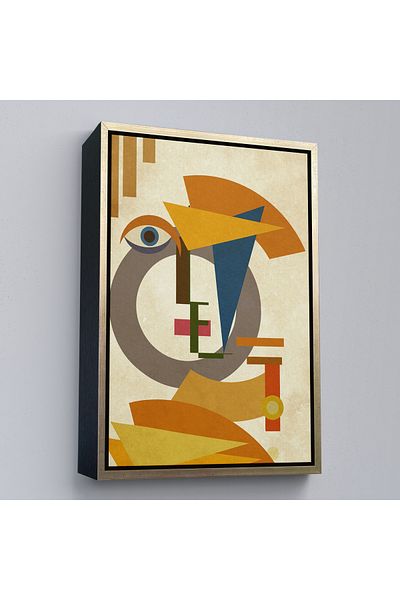 Harita Sepeti Pictură abstractă colorată pentru femei cu cadru auriu