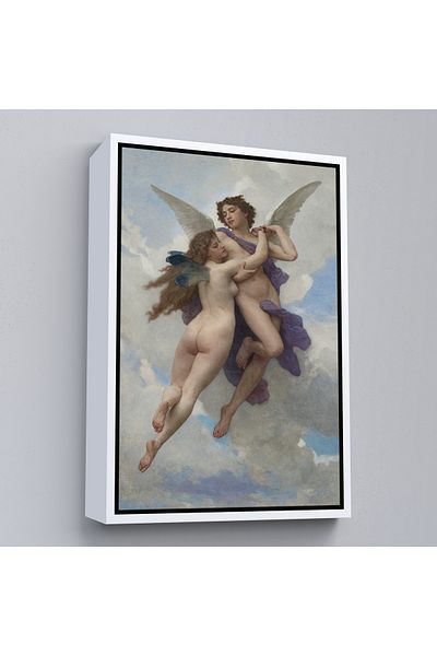 Harita Sepeti Pictură pe pânză realizată în 1890 de William Adolphe Bouguereau cu cadru alb