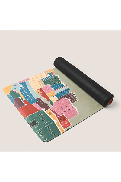 Tamdod Yoga Mat with Strap | Non-Slip for Stability | 183x68x0.4  cm | Ideal for Yoga, Pilates