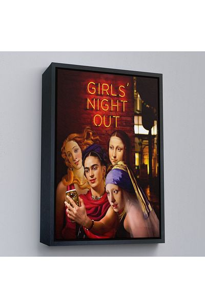 Harita Sepeti Κορίτσια με χρυσό πλαίσιο, Girls Night Out, Διακοσμητικός πίνακας τοίχου