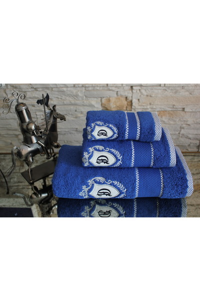 Dantela Код-9942 Набір з 3 бавовняних рушників для ванної кімнати з вишивкою ...