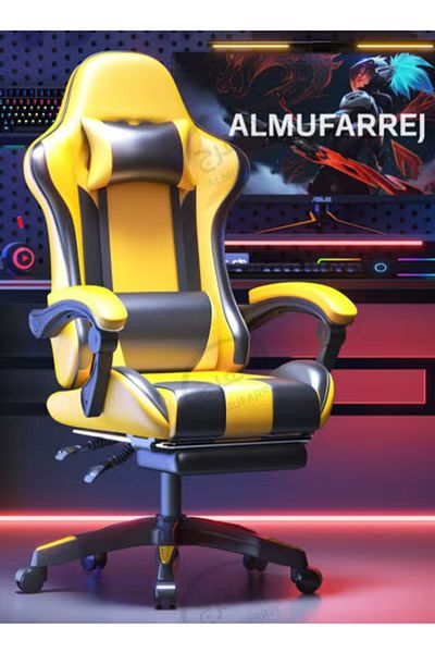 ALMUFARREJ Gaming Chair High Back Lumbar Support comfortable armrest Headrest