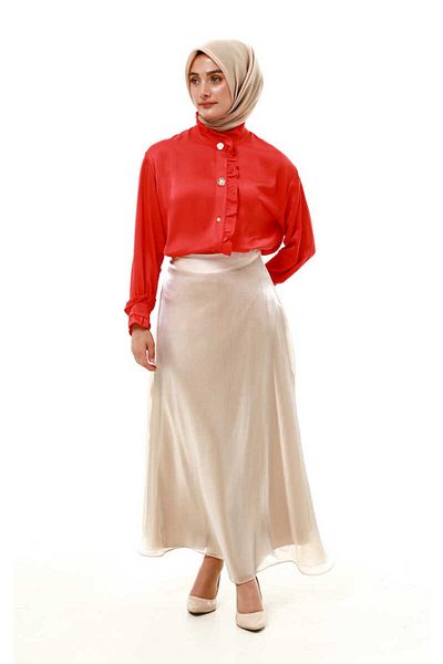 Setrms 2512424127   Short Tunic with Ruffle Detail