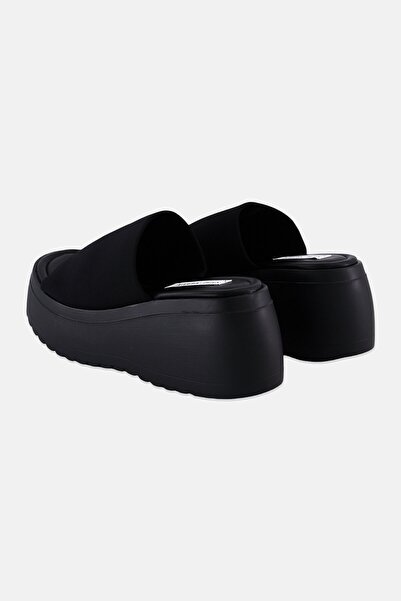 Steve Madden Women Scrunchy Slip On Wedge Sandals, Black