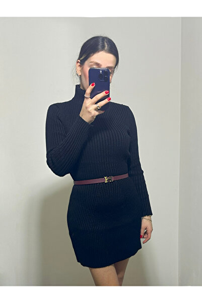 ECOTİQUE Rochie neagra din tricotaje