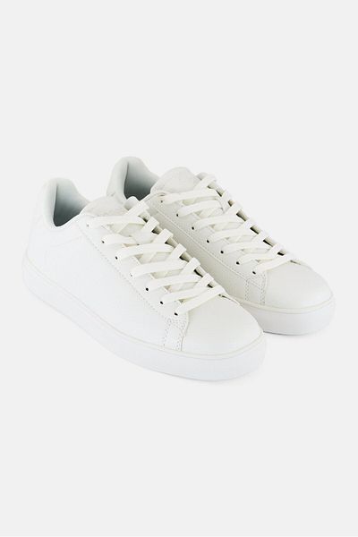 Algspar Men Lace Up Casual Shoes, White