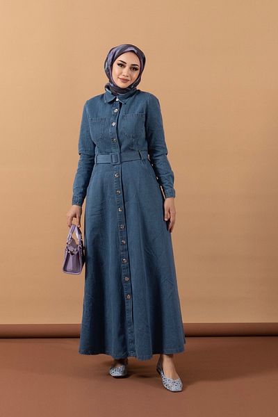 Stilife Rochie de blugi - cu nasturi
