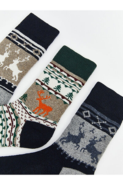 LC Waikiki New Season Patterned Men's Socks 5-Piece Set