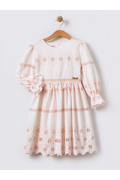 Tivido ROCHIE DE FATA TEXTURATA DE BUMBAC FLORE