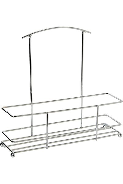 Harmony 2724623296265 83101 4 Pieces Salt Oil and Vinegar Bottle In Metal Rack Set, Clear