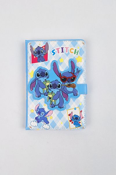 Bold Grup Caiet cu copertă specială cu blocare magnetică cu tematică Stitch - Dimensiune A5 - 160 de coli