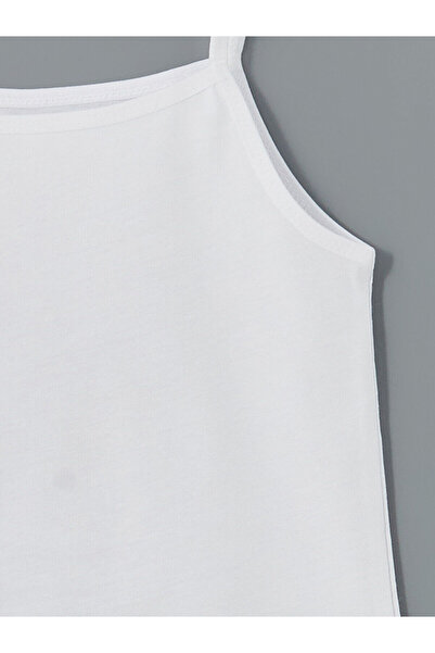 LC Waikiki İzr New Season Square Neck Strap Baby Girl Undershirt 2-Pack