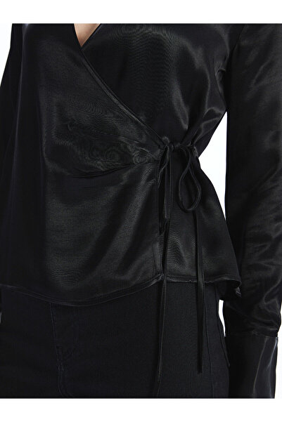 LC Waikiki Shirt Collar Satin Women's Blouse