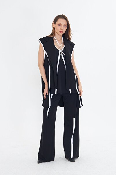 LAMANTE Sleeveless Black Modal Vest
