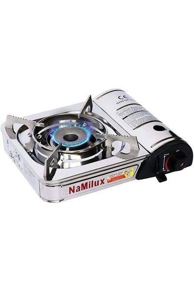 AKDC NaMilux Portable Gas Stove: Durable, lightweight cooker with piezo ignition and heat control.