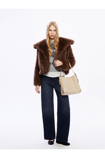 LC Waikiki Suede Look Women's Shoulder Bag