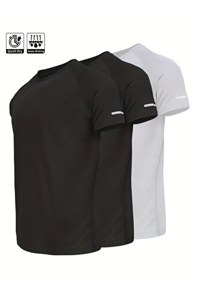 Karatopak Αθλητικό μπλουζάκι αθλητικής τεχνικής απόδοσης 3 συσκευασιών με δυν...