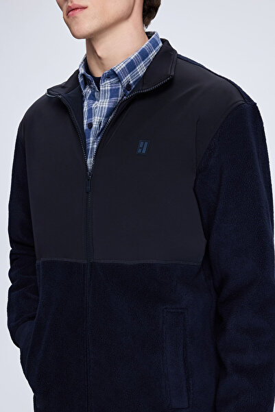 Hatemoğlu Синій Regular Fit Hakim Yaka Весняний пальто